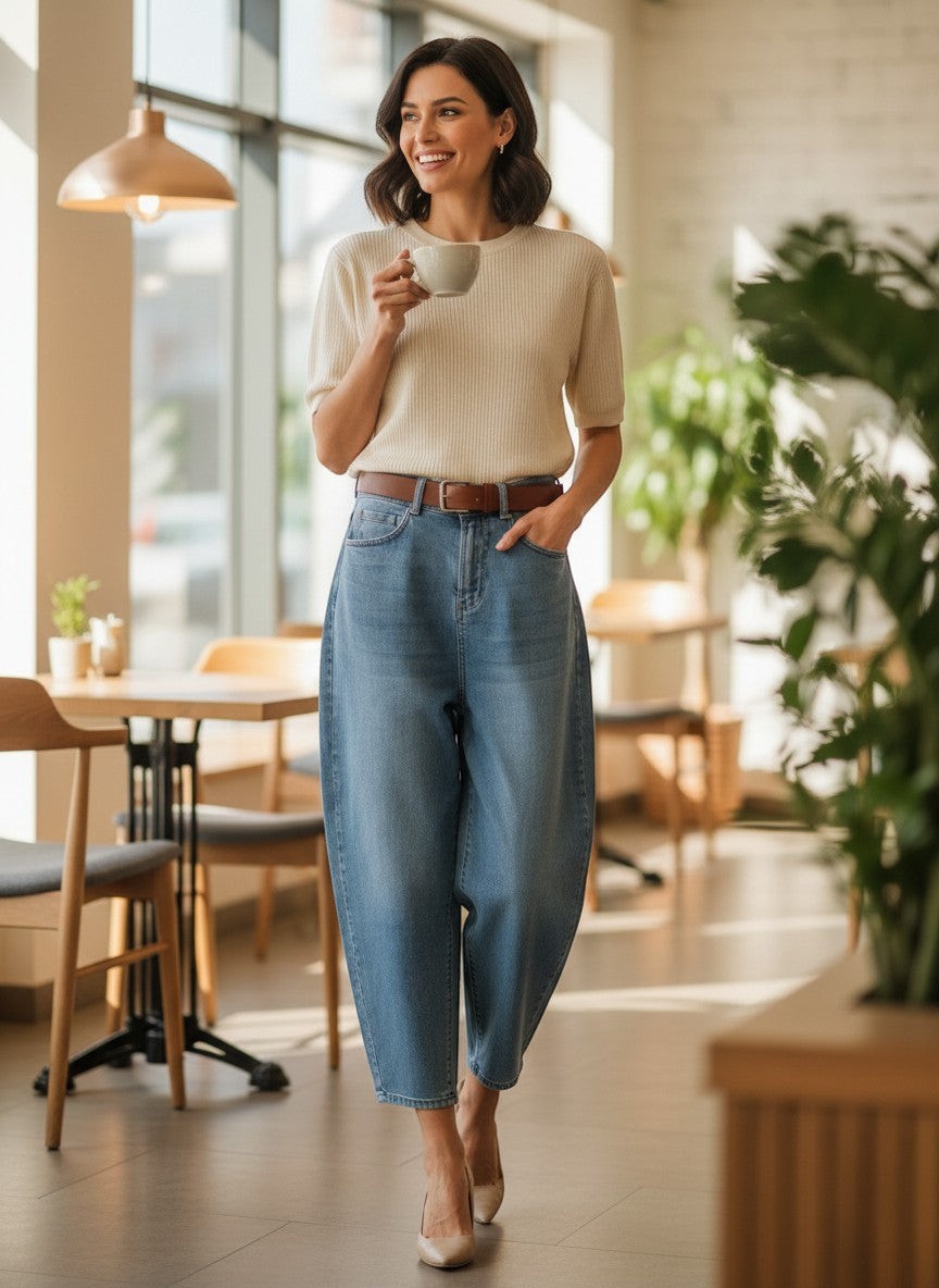 Дънки тип "барел"